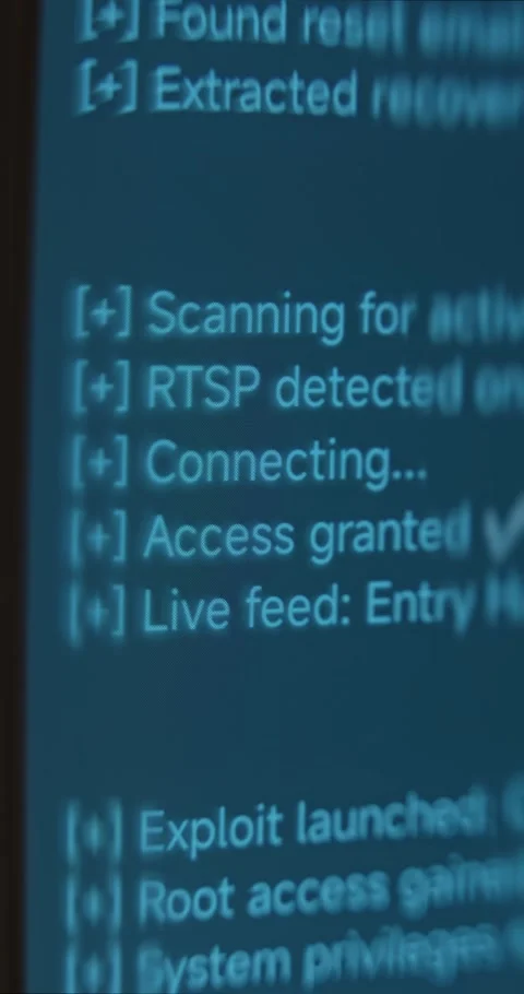 Hacking the email, access granted, exploit launched Stock Footage 322616255