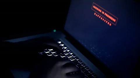 Hacking firewall Stock Footage