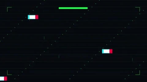 Hacking glitch background with digital data terminal and green progress bar Stock Footage 345588311