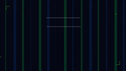 Hacking glitch effect with digital data interference and vertical line Video stock 345955682