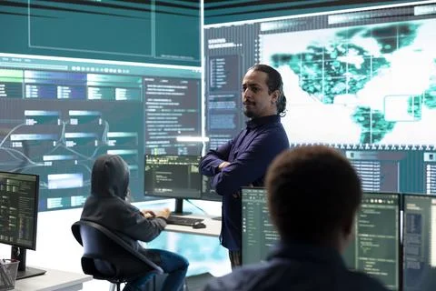 Hacking group targeting network security in governmental office Stock Photos