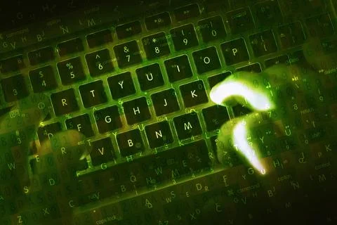 Hacking Hacker Green Concept Stock Photos