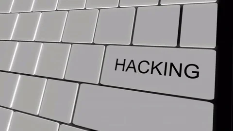 Hacking-Key Concept 4K 3D animation green and dark Stock Footage 73433747