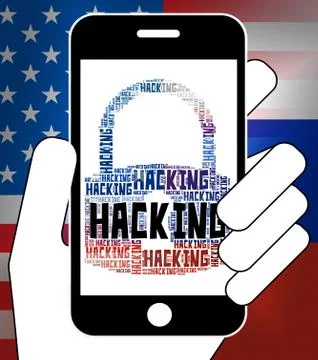 Hacking Message On Mobile Phone 3d Illustration Stock Illustration