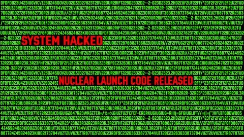 Hacking Nuclear Launch Code Password Concept Stock Illustration