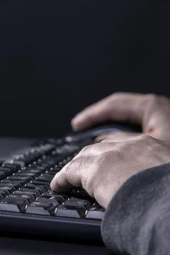 Hacking Or Working Foto stock