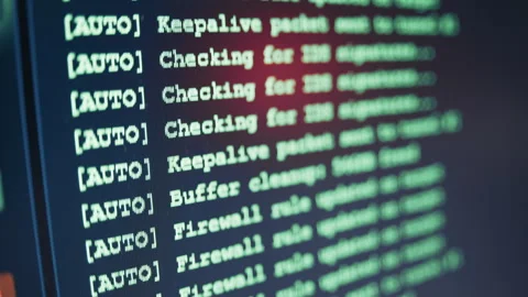 Hacking password and coding on computer screen Stock Footage 341660522