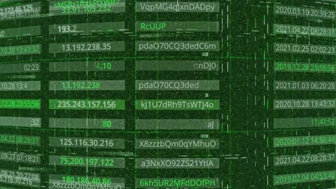 Hacking Password Data Breach Animation Cyber Security Threat Concept Видео 334563015