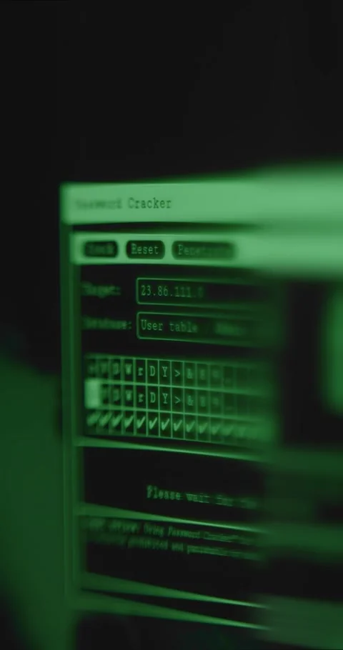 Hacking the password of a digital wallet 動画素材 321755486