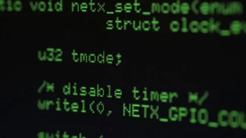 Hacking Program Code Stock Footage