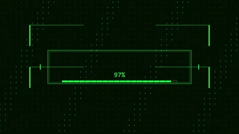 Hacking in progress on digital screen with computer code and cyber security Stock Footage 345591904