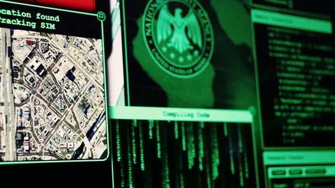 Hacking in real time with tracking IP 4K Video stock 94186968