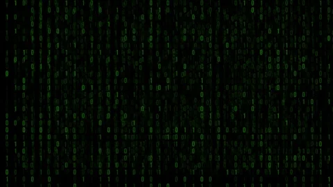 Hacking Screen Animation with Binary Code Effect Stock Footage 319824902
