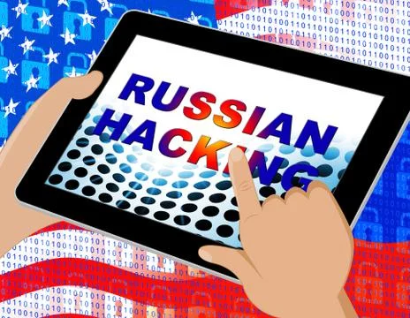 Hacking Screen Cyber Data Breach 3d Illustration Illustrazione stock