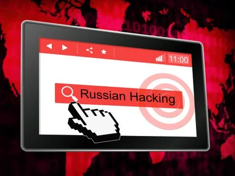 Hacking Screen Cyber Data Breach 3d Illustration Stock Illustration