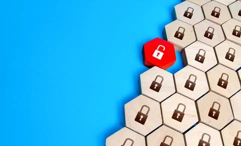 Hacking a system component. Security breach, unauthorized access, threat to.. Stock Photos
