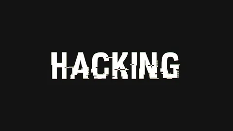 Hacking Text + Alpha Channel Stock Footage 72791563
