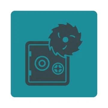 Hacking theft icon Stock Illustration