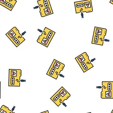 Hacking user folder vector seamless pattern 스톡 일러스트