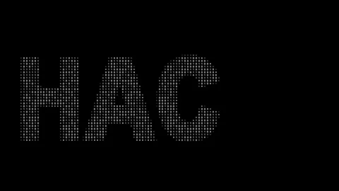 Hacking Word Revealed by Binary Code Stock Footage 311056665