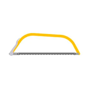 Hacksaw bow constructor tool vector equipment icon. Repair handle blade cut c Stockillustratie