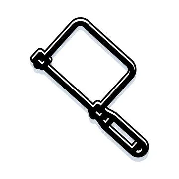 Hacksaw hand tool for cutting and diy projects Ilustración de archivo