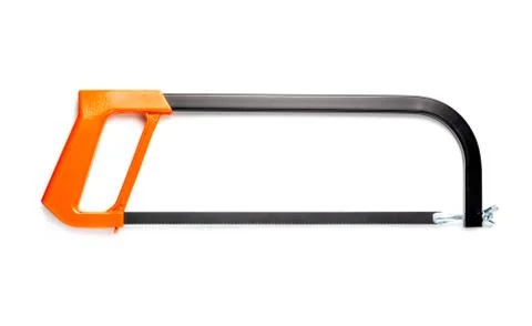 Hacksaw isolated on the white. Stock Photos