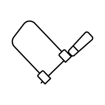 Hacksaw tool icon representing construction and repair work Stock Illustration