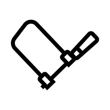 Hacksaw tool icon representing diy workshop equipment concept Illustrazione stock