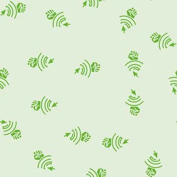Hacktivism cyberpunk glyph seamless pattern Stock Illustration