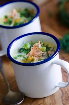 Haddock chowder Stock-Fotos