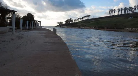 Hadera river park Stock Photos