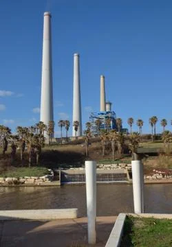 Hadera river park Stock Photos