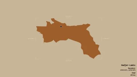 Hadjer-Lamis - Chad. Bounding box. Pattern イラスト素材