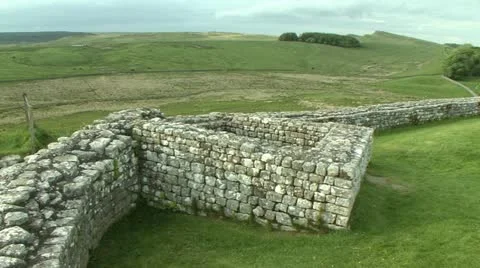 Hadrian's Wall 1 Stock Footage 12026474