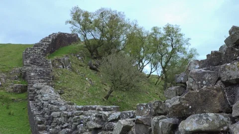 Hadrians Wall Stock Footage 86219699