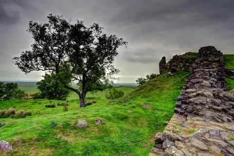 Hadrians wall Stock Photos