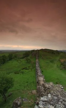 Hadrians wall Stock Photos