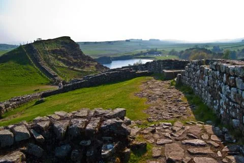 Hadrian's wall Stock Photos