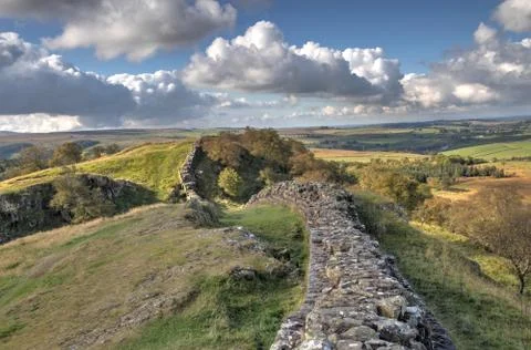 Hadrian's Wall 스톡 사진