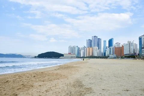 Haeundae beach Stock Photos