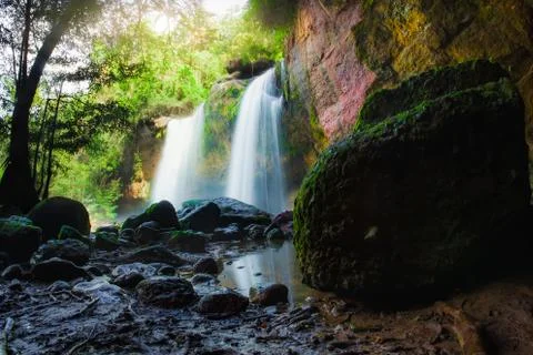 Haew Suwat Waterfall Stock Photos