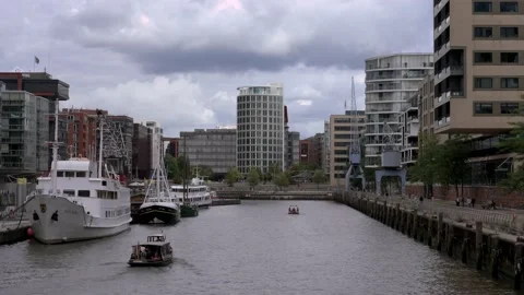 HafenCity docks and harbor area of Hamburg Stock Footage 211787186