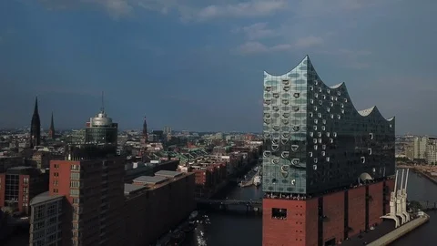 Hafencity with Elphi Stock Footage 91046919
