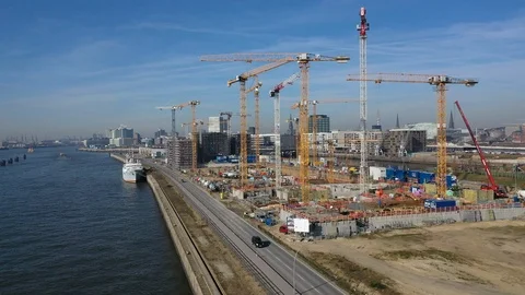 Hafencity site Video stock 103937247