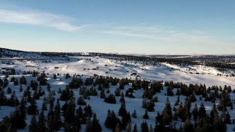 The Hafjell ski area Stock Footage 108576982
