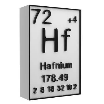Hafnium,Phosphorus on the periodic table of the elements on white blackgrou.. イラスト素材