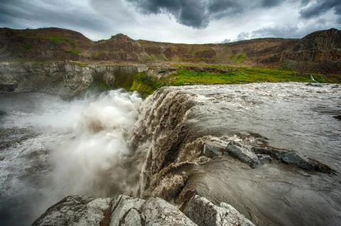 Hafragilsfoss Foto stock