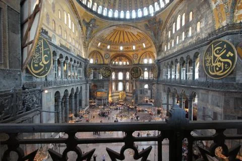 Hagia Sophia ornamental Byzantine architecture  landmark  Istanbul Stock Photos