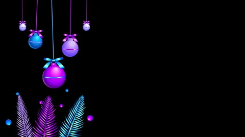 HAGING BALLS PINE LEAVES FRAME 2 Stock Footage 256294218